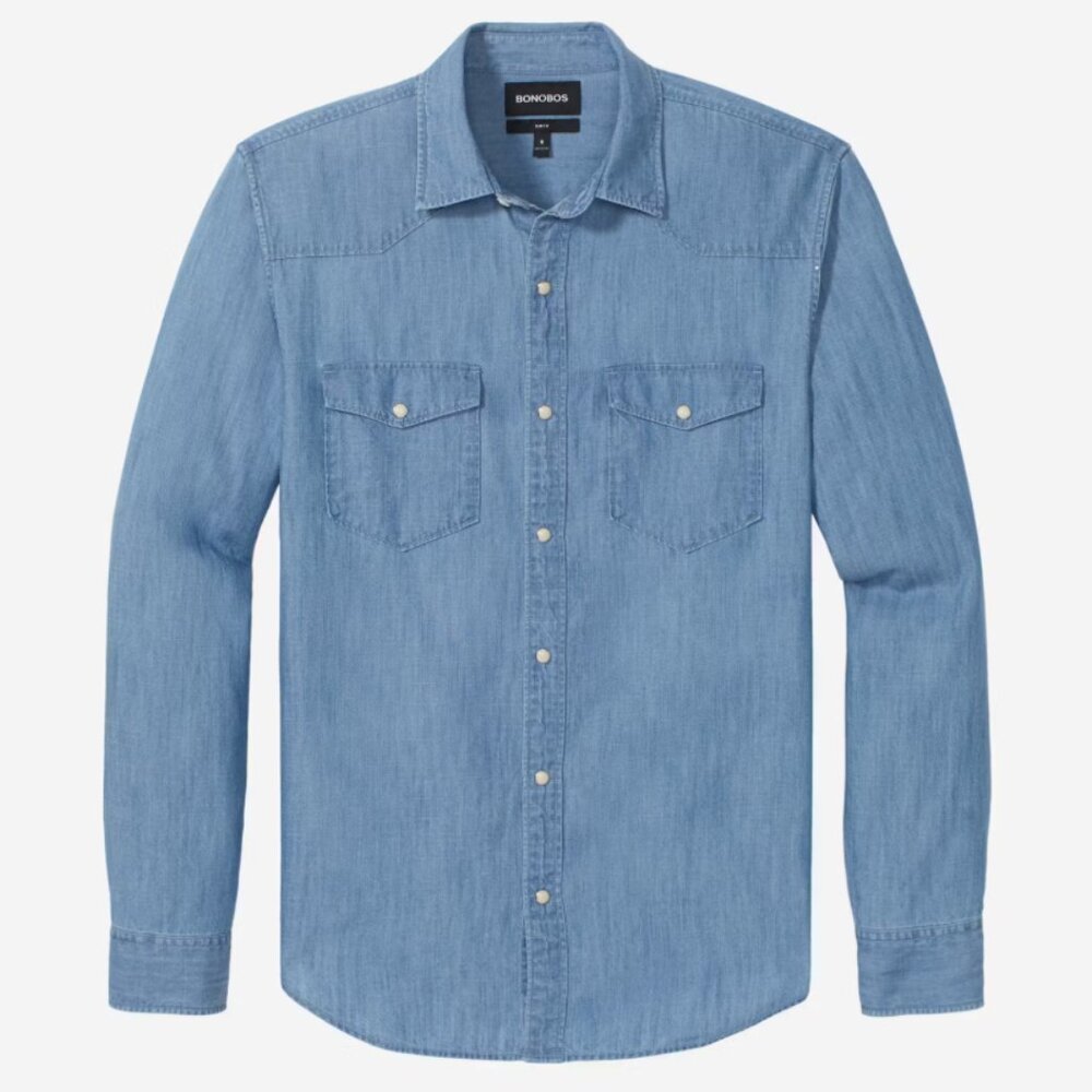 Bonobos Denim Western Shirt, XL